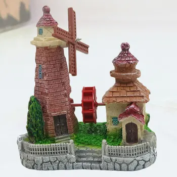 

Sand Table Landscape Decoration Delicate Craft Windmill Ornament Garden Landscape Size M