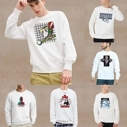 Sudadera con cuello redondo para hombre, Jersey holgado con estampado de escultura Harajuku, ropa de calle para adolescentes, Tops, primavera y otoño