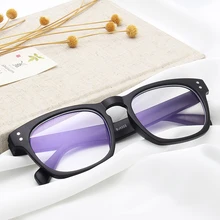 Оптическая оправа для очков, Ультралегкая квадратная оправа для очков по рецепту, пластиковая оправа, прозрачные линзы для мужчин и женщин