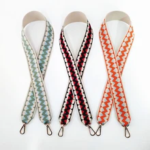Ethnic Style 5cm Wide Bag Strap New Embroidery Thickened Bag Strap For Crossbody Multicolor Fashionable Accessories For Bags
