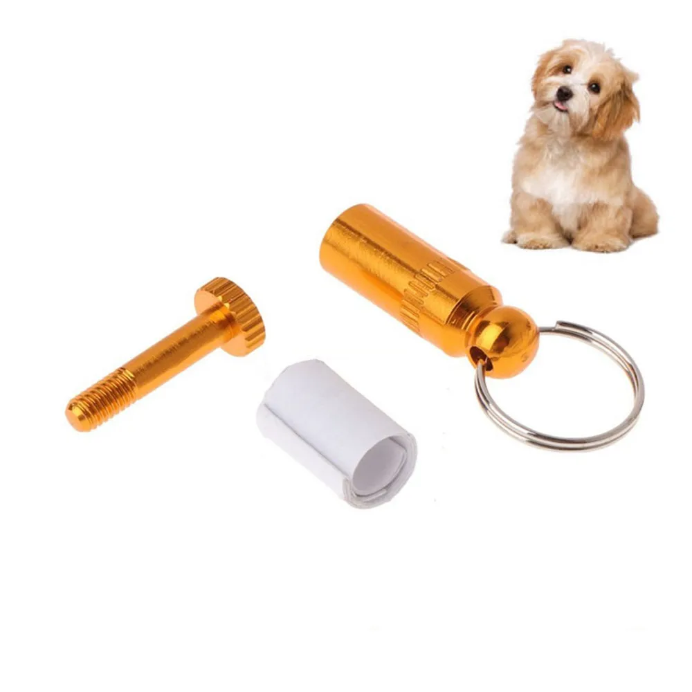 Cat Dog ID Tag Tube Cat Address Name Phone Label, Puppy ID Tags Cat