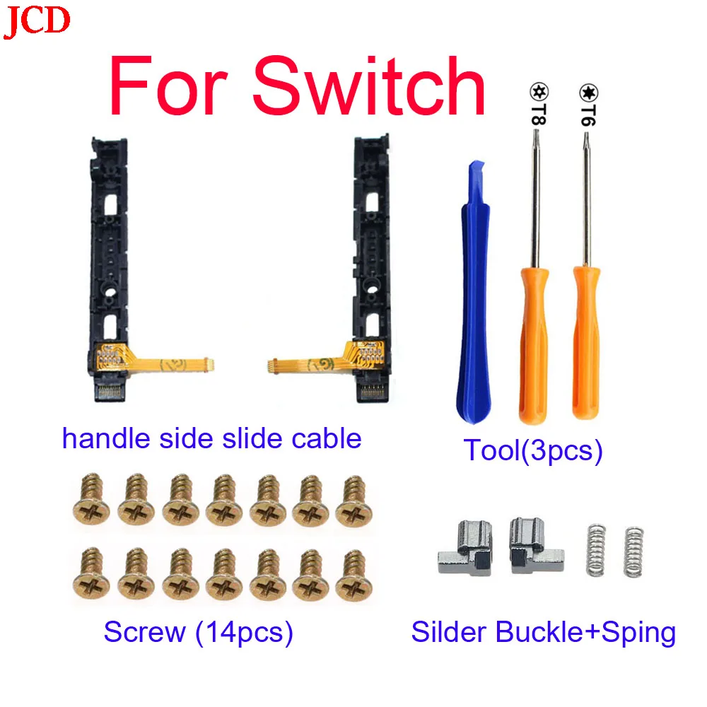 Jcd Per Nintend Switch Sinistra Destra Slider Flex Cable Strip Per Nintend Switch Joy Con Parts L R Switch Supporto Per Pulsante Centrale
