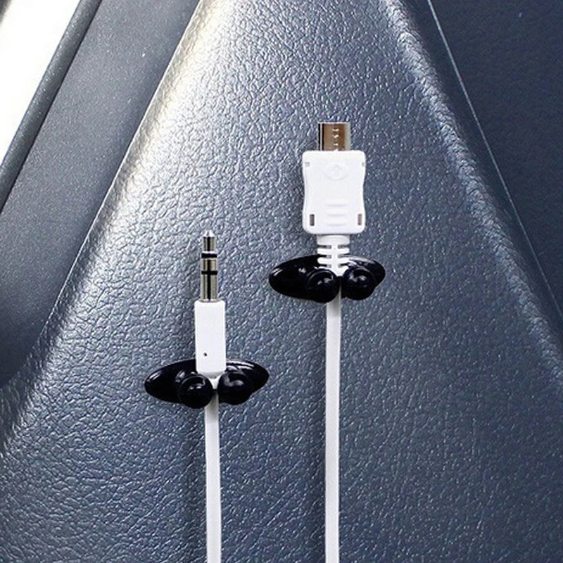 8 pçs titular do cabo de fio do carro multifuncional clipe de gravata fixer organizador carregador de carro linha fecho de alta qualidade fone de ouvido cabo clipe