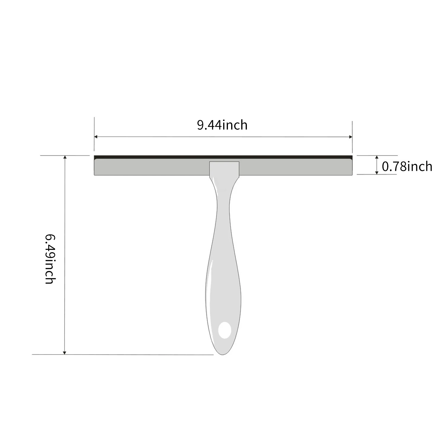 Window Squeegees Glass Cleaning Wiper Brush Soft Glass Scraper Glass Wiper Cleaner Helper Household Cleaning Tool with Hook