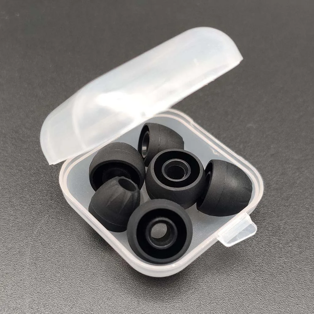 KZ Silicone Eartips Original KZ Silicone Eartips 3 Pairs(6pcs) L M S In Ear Earbuds Ear Sleeve Earpads for KZ ZST ZSN pro for Xiaomi Redmi Airdots - Цвет: KZ Silicone Eartips