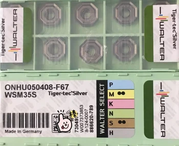 

10PCS WALTER CARBIDE INSERT ONHU050408-F67 WSM35S