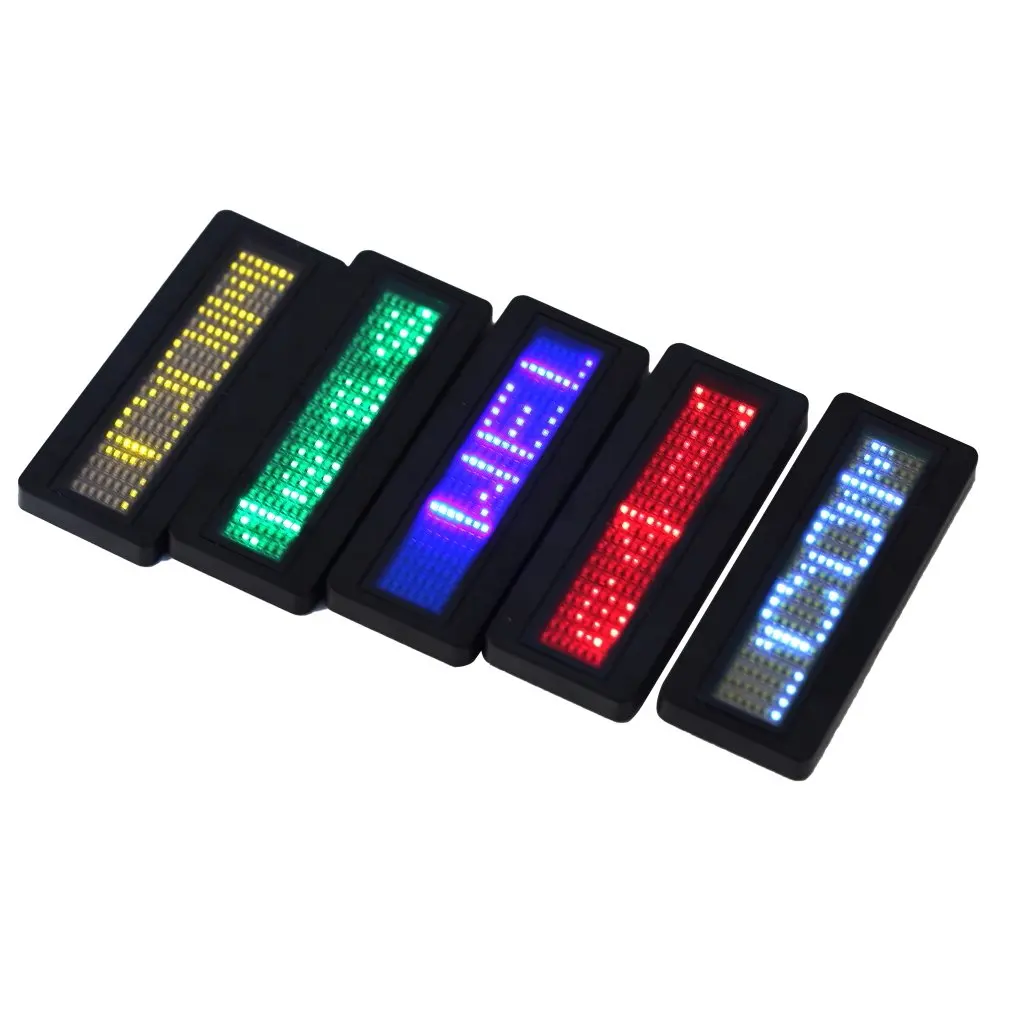 LED name badge sign Scrolling advertising/business card show display tag/programmer order Digital Display English Wholesale Tech