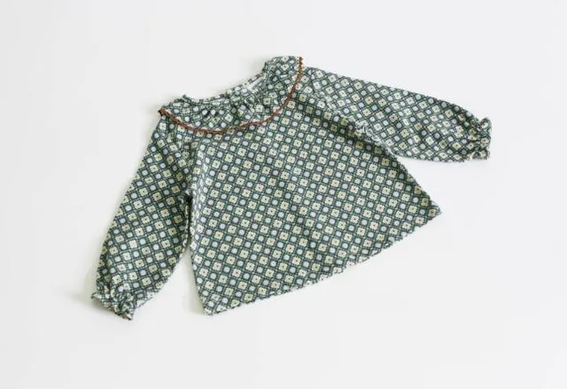 Хлопковая брендовая футболка Осенние футболки с длинными рукавами для маленьких девочек детская одежда с круглым вырезом