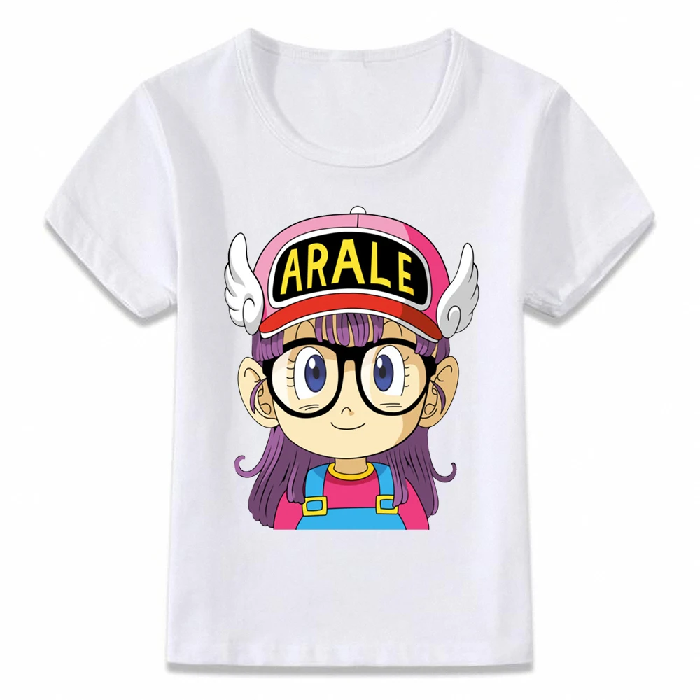 Детская одежда футболка Arale Norimaki аниме футболка "Манга" для мальчиков и девочек ясельного и дошкольного возраста рубашки с коротким рукавом