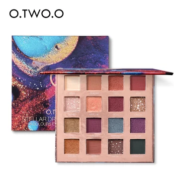 

O.TWO.O 16 Colors Star Dream Eyeshadow Palette Peach Blossom Makeup Matte Glitter Pearlescent Earth Color Eye Shadow Cosmetic