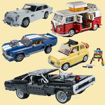 

NEW James Bond Fit Technic 42111 10271 City Creator Building Blocks Bricks DB5 Ford Mustang T1 Kid Toys Children Gift Birthday