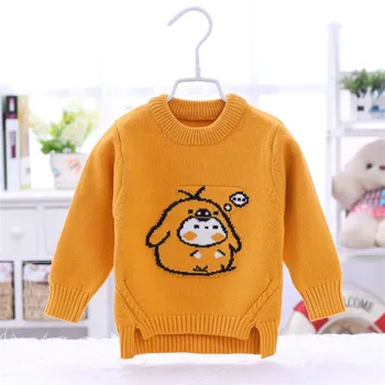 

ins hot babyboys sweater 1-7 years old online celebrity children's sweater cotton Cartoon cat star penguin baby boy clothes