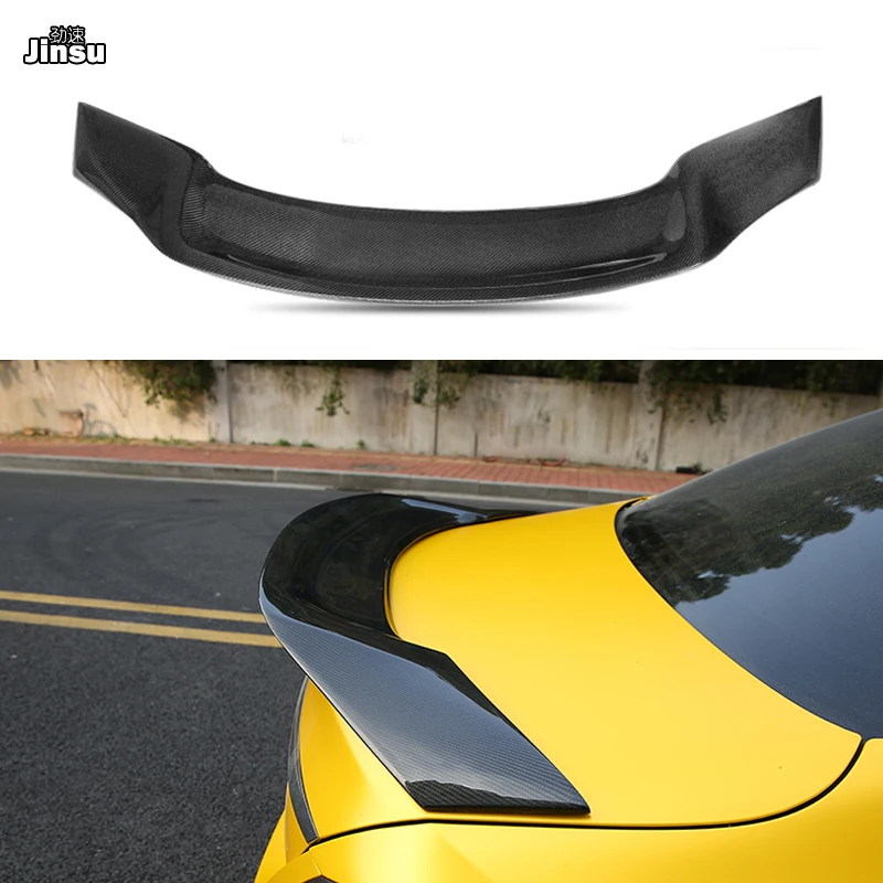 

Renntech style real carbon fiber rear trunk spoiler lip for benz c class coupe c200 c220 c250 2015 - 2018 2 door w205 c205 wing