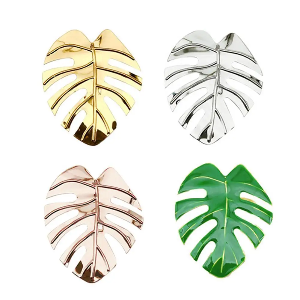 

4Pcs/set Leaves Napkin Rings Holders Decorative Napkin Dinner Wedding Buckle Decoration Table Party Supplies Circle Celebra N7L9
