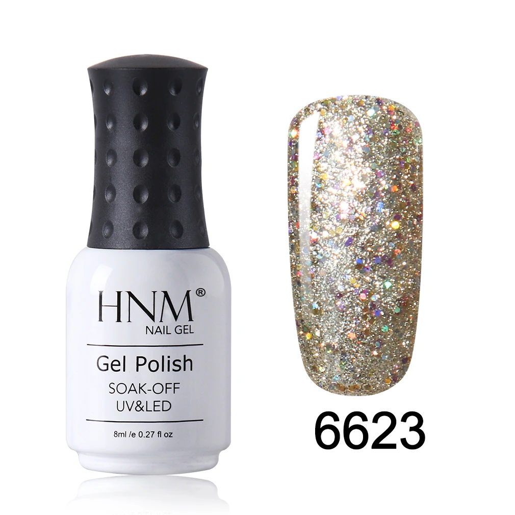 HNM 8 мл Блестящий Звездный Гель-лак для ногтей маникюрный лак DIY УФ-светодиодный Полупостоянный Гибридный Гель-лак - Color: FXJ6623