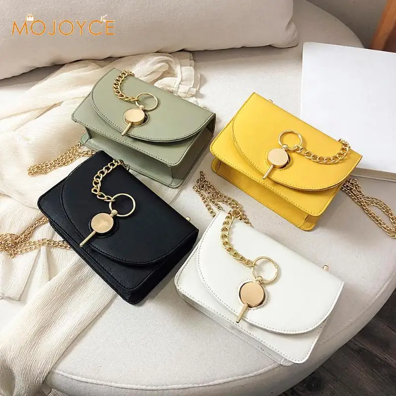 Мини кожаные сумки через плечо для женщин 2019 сумка мессенджер на цепочке кожаная