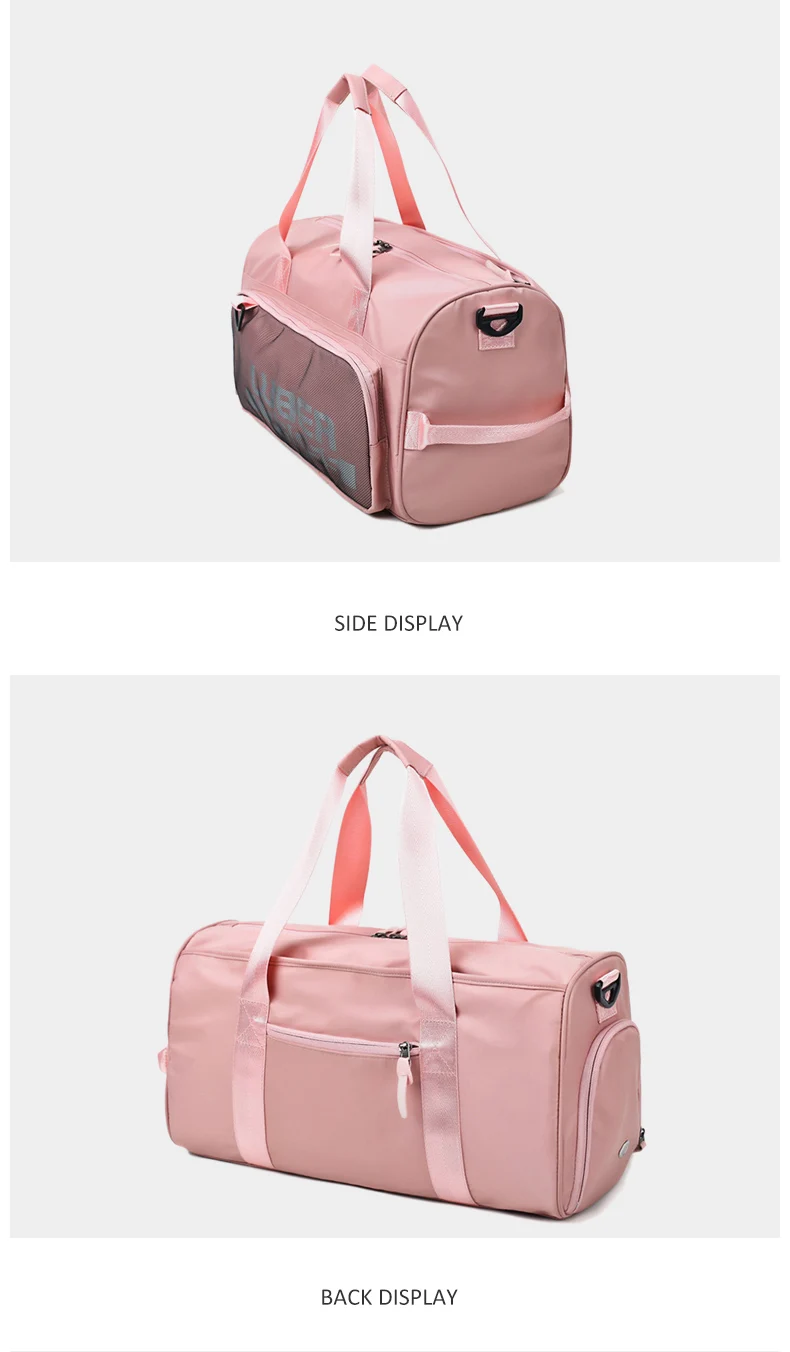 Fashion Gym Training Fitness Bag Women High Capacity Waterproof Travel Dry Wet Yoga Mat Bags Luggage Shoes Storage Shoulder Pack