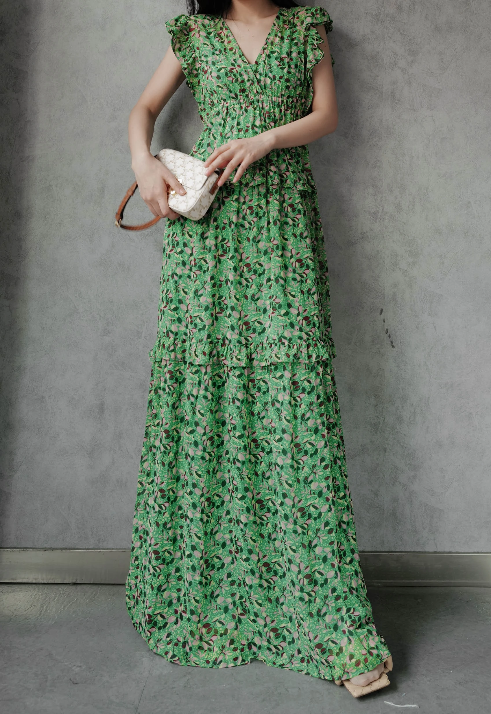Green spring dresses 2021 Clearance