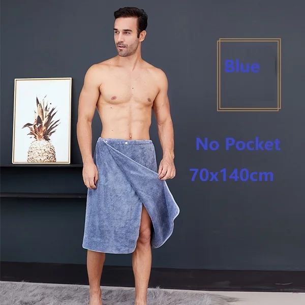 Color 2 1 шт банное полотенце+ 1 шт полотенце для волос высокое качество коралловый флис мужское носимое банное полотенце для взрослых мягкий Сильный впитывающий Халат - Цвет: Color 2