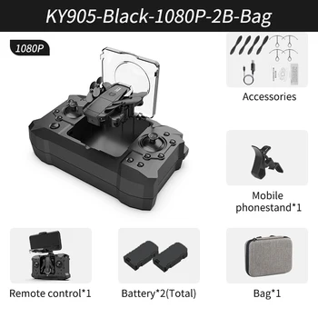 KY905 Mini Drone 4K Profesional HD Camera Wifi FPV Foldable Dron Quadcopter One-Key Return 360 Rolling RC Helicopter Kid's Toys 27