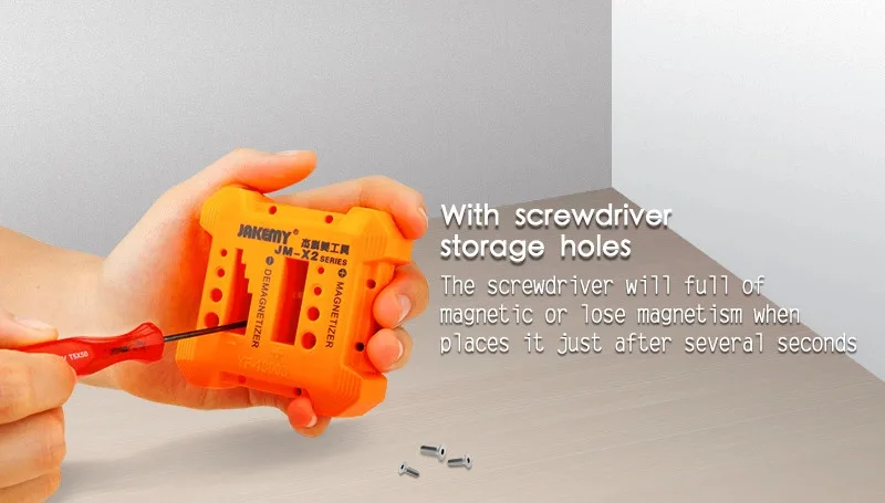 JAKEMY JM-X2 Easy to Carry Safe Magnetizer Demagnetizer for Magnetizing or Demagnetizing Screwdriver