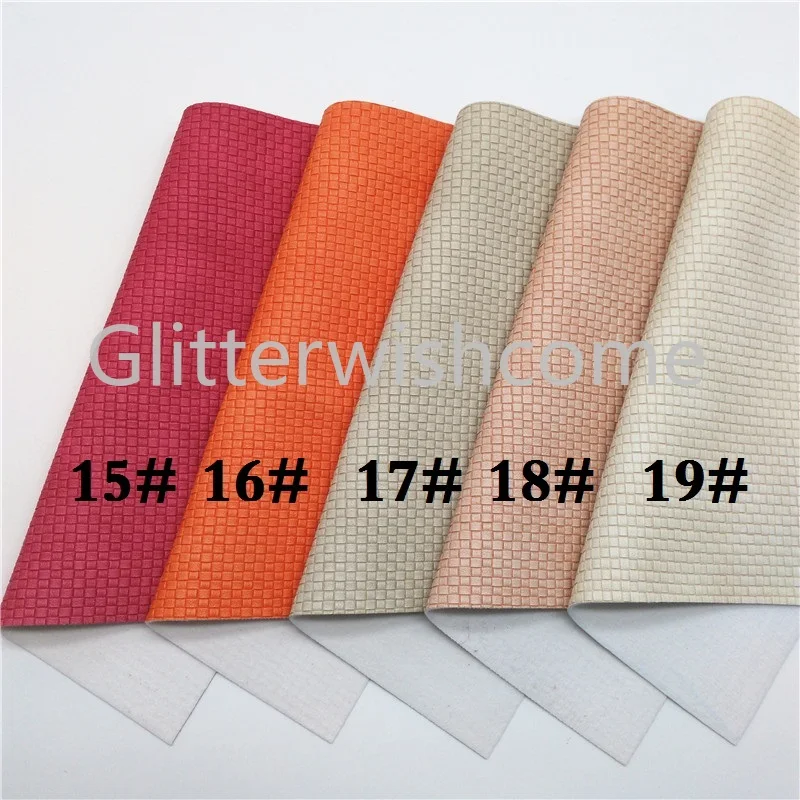 Glitterwishcome 21X29 см A4 размер винил для бантов винтажное тисненое плетение искусственная кожа, искусственная кожа листы для бантов, GM582A