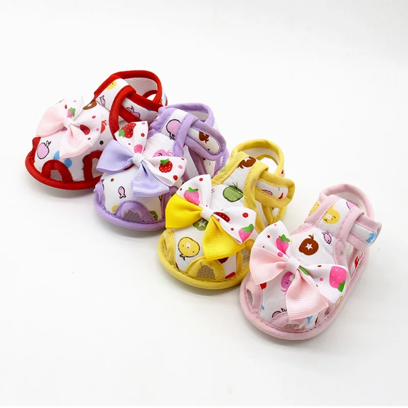 Детская обувь; сандалии с цветочным принтом для девочек; Осенняя хлопковая обувь принцессы для маленьких детей; Мягкая тканевая обувь с мягкой подошвой