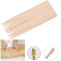 100 Pcs Disposable Waxing Wax Wooden Bamboo Sticks Spatula Tongue Depressor Kit Hair Removal Cream Depilatory Beauty Tool 2
