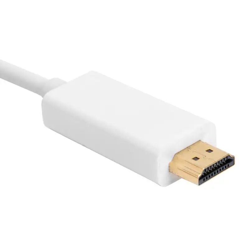 Дисплей мини кабель DP-HDMI штекер MaleAdapter 1,8 м для MacBook Pro Air проектор камера ТВ мини дисплей порт 1.1a вход