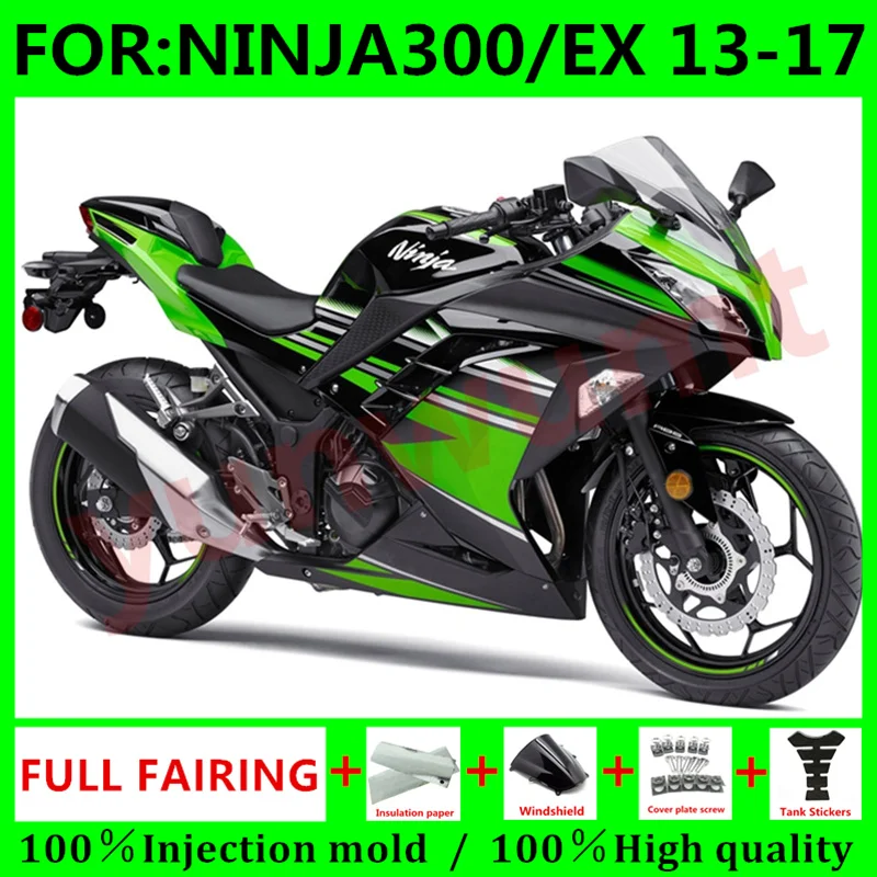 Комплект обтекателей для мотоцикла из ABS под давлением 100% подходит Kawasaki NINJA300 Ninja EX