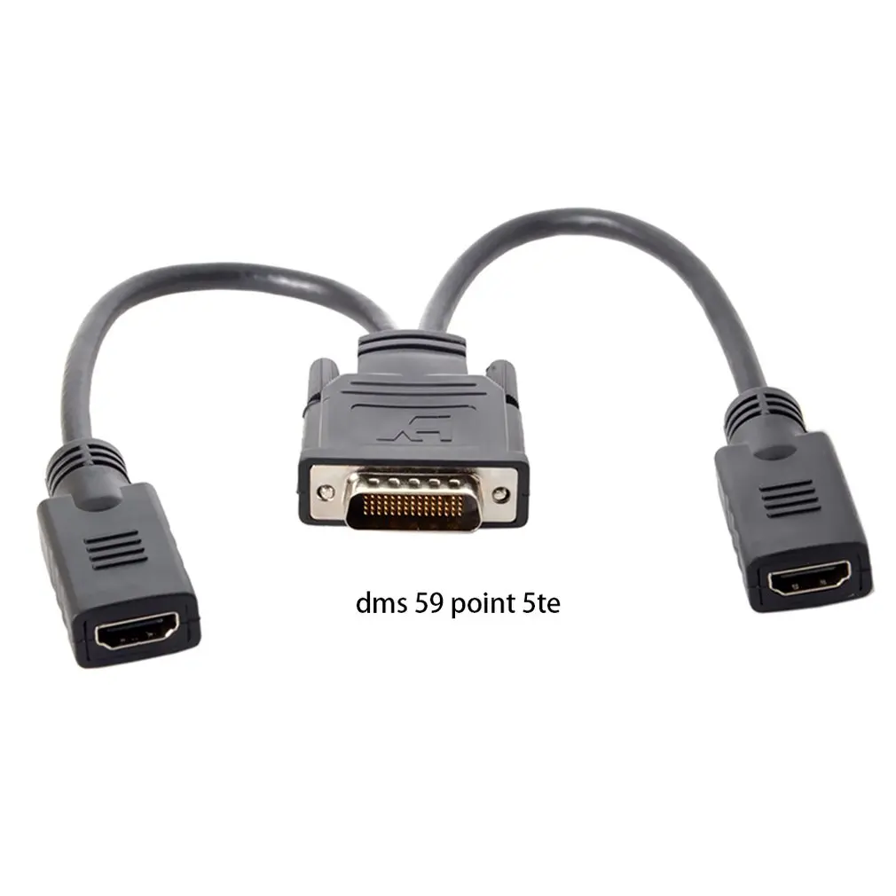 Профессиональный DMS-59Pin Мужской 2 HDMI Женский por tHDMI HDTV женский сплиттер usb кабель удлинитель адаптер для ПК видеокарты