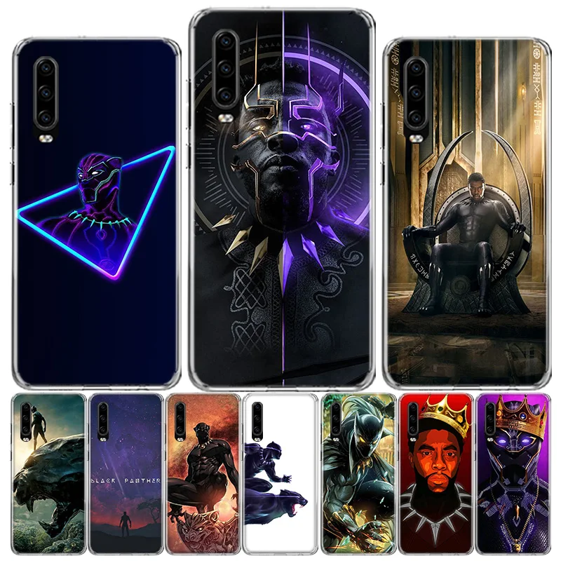 Чехол для телефона Huawei P40 P30 P20 P10 Mate 10 20 30 Lite Pro P Smart Z Plus 2019 черный пантера | Мобильные