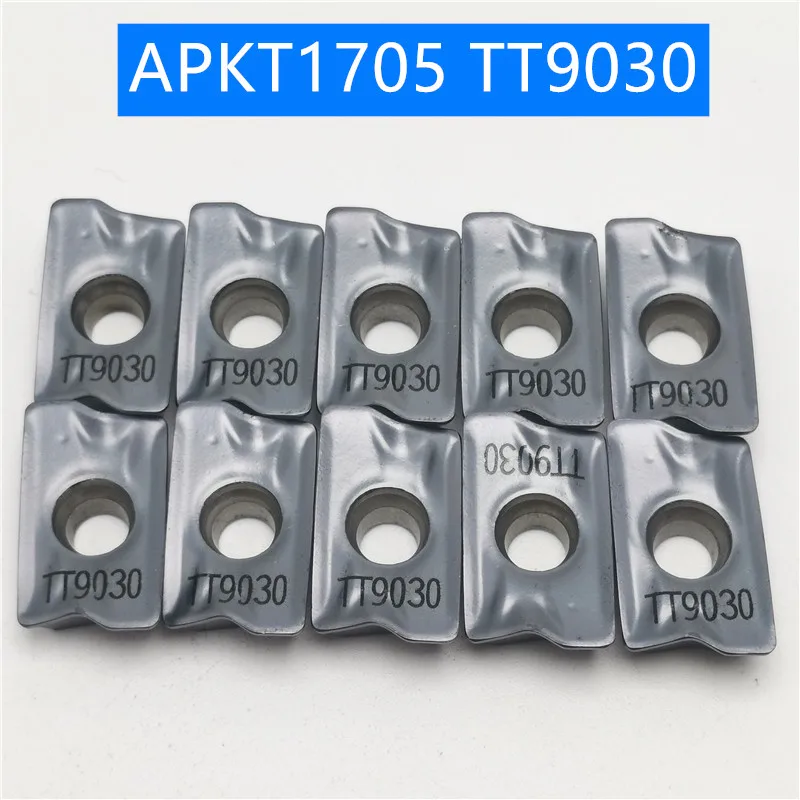 

50PCS APKT1705 TT9030 APKT 1705 Carbide Insert Turning Tool Turning Milling Cutter CNC Cutting Tool Slot Cutting