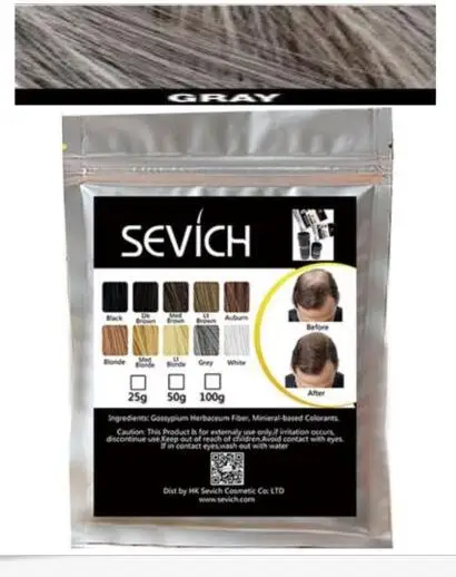 Мешок-Упакованные одноразовые волосы строительное волокно кератиновые волосы утолщение волокна различных цветов для мужчин женщин спрей для волос порошок