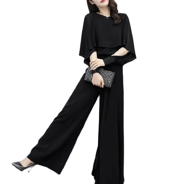 HSMQHJWE Pant Suits For Women Dressy Wedding Guest Long Sleeve Graduation  Outfit For Women Women'S Wide Leg Pants Strapless Belt Waist Printed Casual
