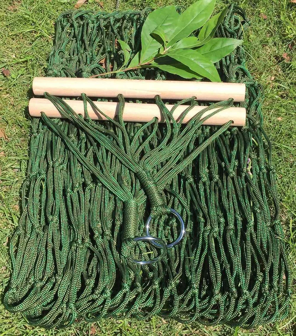 Green Открытый Кемпинг камуфляж джунгли Пляж нейлон Висячие качающаяся сетка для взрослых во дворе общежитии качели гамак - Цвет: Green