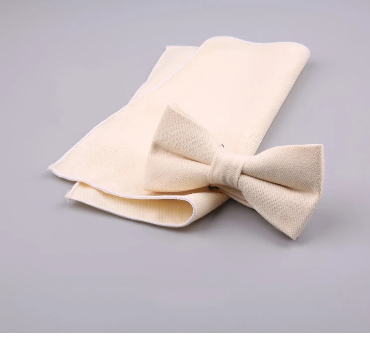 Deerskin бархатный шарф бабочка костюм мужской корейской версии сплошной цвет карман полотенце из двух частей платье западные аксессуары