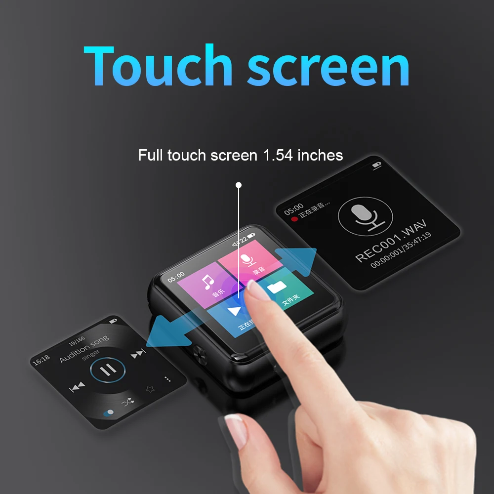 Philips Original SA2301 Touch Screen Running Clip With Earphones FM 8GB Mini Sport Recording Music MP3 Player best mp3 player