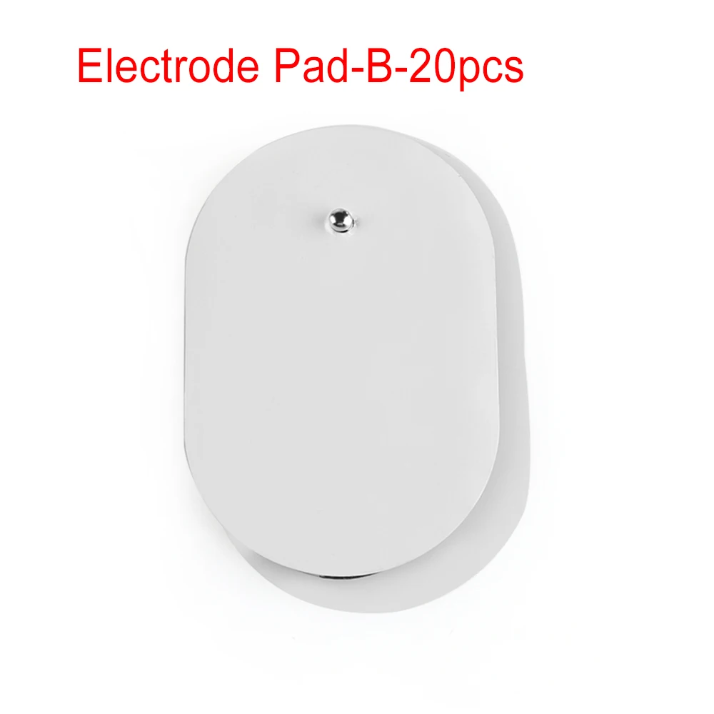 Electrode Pad B-20pc Электрод колодки кабель провода для электрических Tens Иглоукалывание Цифровая терапия машина облегчение боли стимулирует мышечные патчи поставки - Цвет: Electrode Pad B-20pc