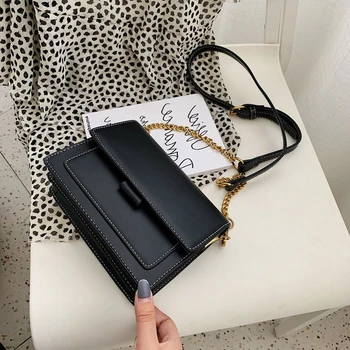 

Woman Bags Lady Leather Satchel Handbag Shoulder Luxury Wild Girls Small Square Messenger Bag bolsa feminina