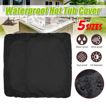 

5sizes Universal Tub Cover All-Weather Spa Cover Cap Protector Hotspring Spa Weather Waterproof Prevent Snow Rain Dust Guard