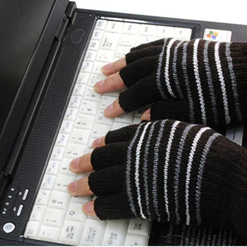 

Electric Usb Heated Gloves Winter Warmer Knitting Thermal Glove Xmas Gift