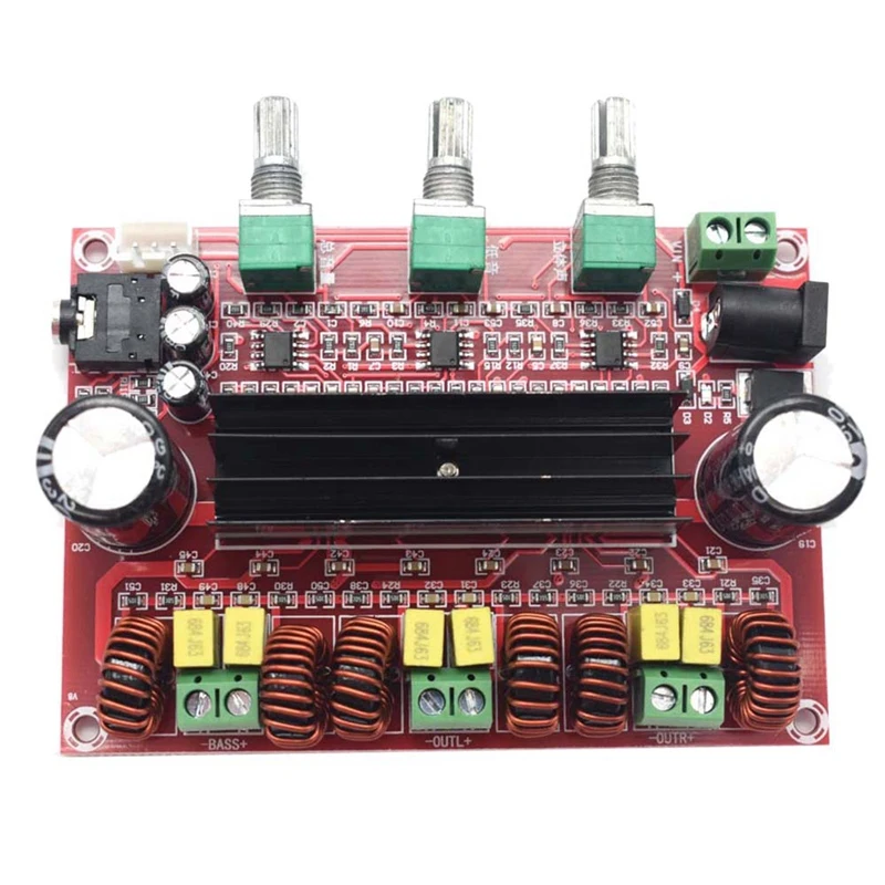 HOT-Tpa3116D2 2,1 цифровой аудио усилитель плата 80Wx2+ 100 Вт сабвуфер 2,1 усилитель аудио усилитель для 4-8 Ом динамик D3-005 для Lusy