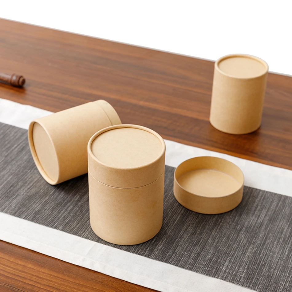 

Star Packaging Tea Canister Packaging Cardboard Box Cmyk Printing Rolled Edge Paper Cylinder Tube