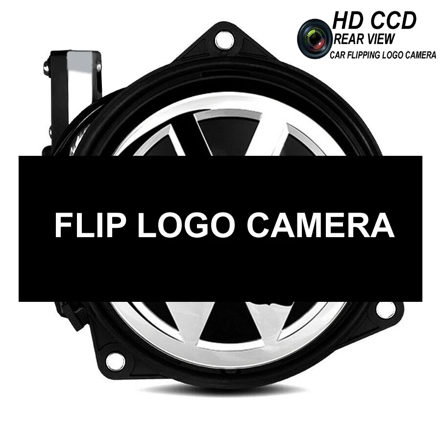 Car Flip Logo Reverse Camera for Volkswagen VW