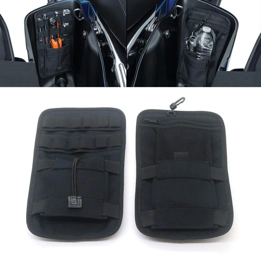 

Senkauto Pair Saddlebag Storage Internal Organizer for Harley Davidson All Touring Road King Glide Street