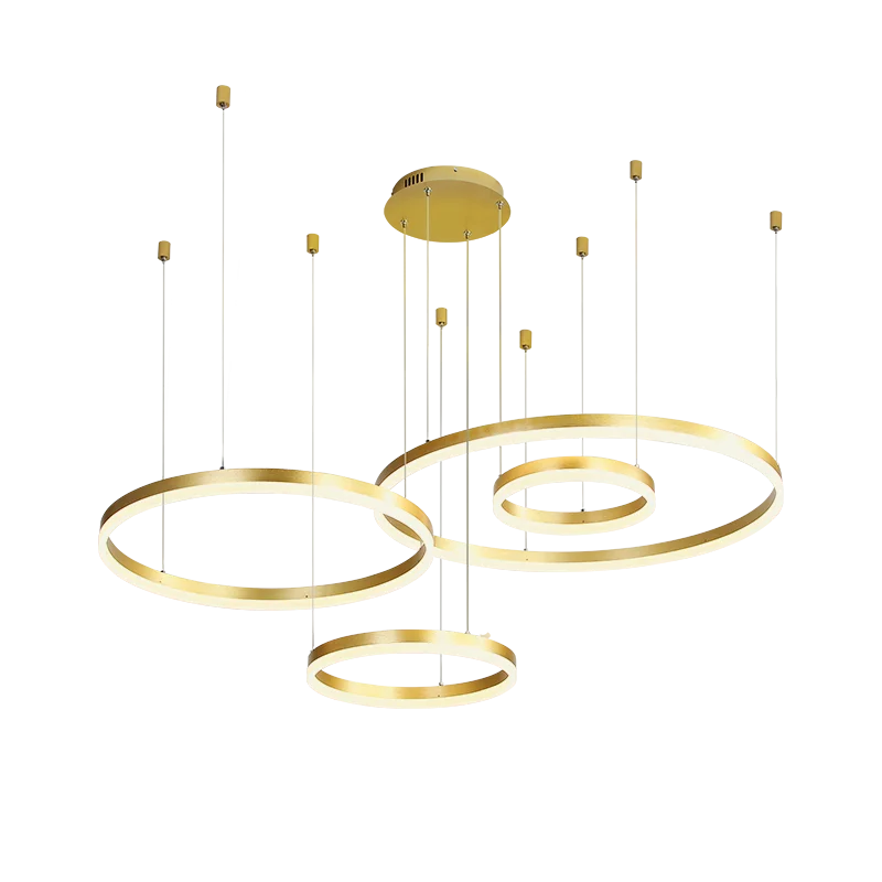 Nordic Living Room Chandelier Sets Combination Modern Minimalist and Magnificent High-End Entry Lux Wind Lamps