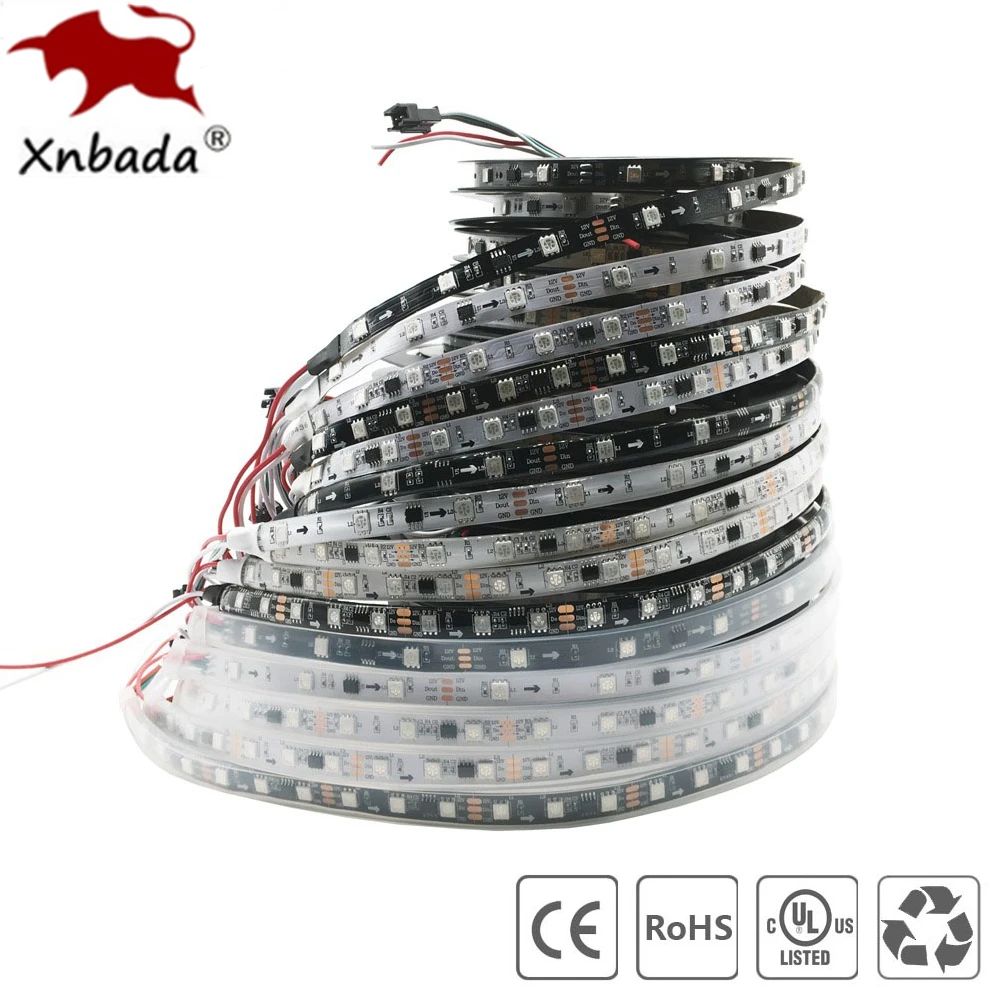 5V 3Pin 30cm Aluminium RGB LED Stripe Streifen WS2812B Lampe Für ASUS