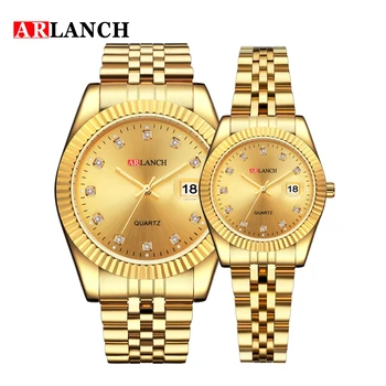 

ARLANCH Fashion Men Quartz Watches Top Business Mens Women Watch Stainless Steel Military Waterproof Clock Relogio Masculino