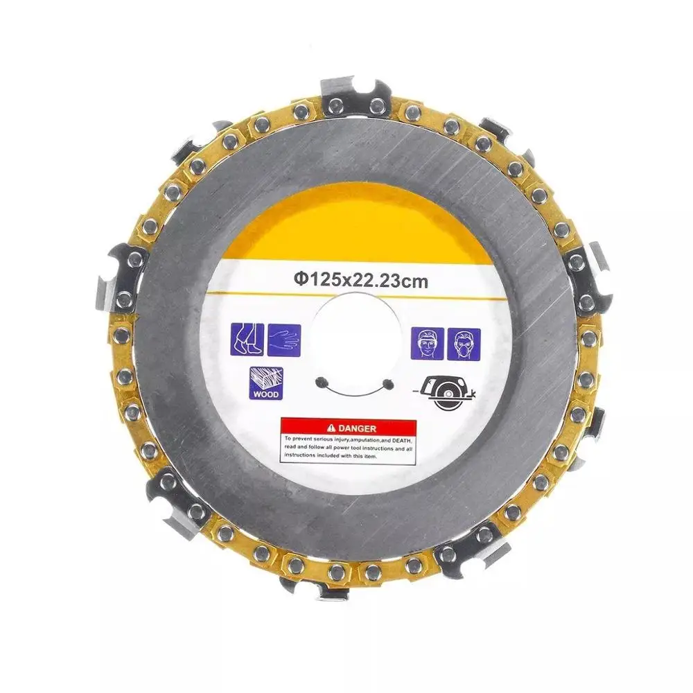 125 мм/115 мм деревообрабатывающий резной шлифовальный диск цепь дисковая пластина колесо для углового шлифовального станка